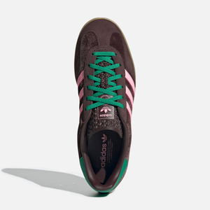 adidas Wmns Gazelle Indoor 'Dark Brown Pink Green Velvet'