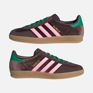adidas Wmns Gazelle Indoor 'Dark Brown Pink Green Velvet'