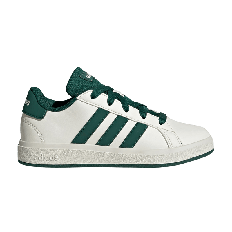 adidas Grand Court Lace-Up K 'Off White Collegiate Green' JQ0704
