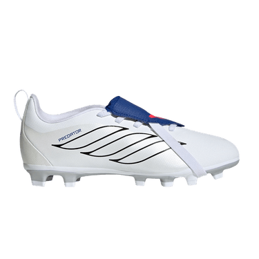 adidas Predator Club Fold Over Tongue FG AG Little Kid 'Cloud White Zero Metallic Royal Blue'