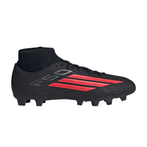adidas F50 Club Mid FG MG 'Core Black Lucid Red'