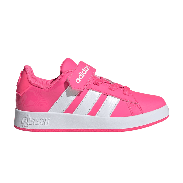 Marvel Avengers x adidas Grand Court Little Kid 'Lucid Pink Cloud White' JQ4140