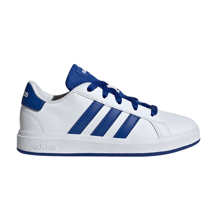 adidas Grand Court Lace-Up K 'White Royal Blue' JQ8008