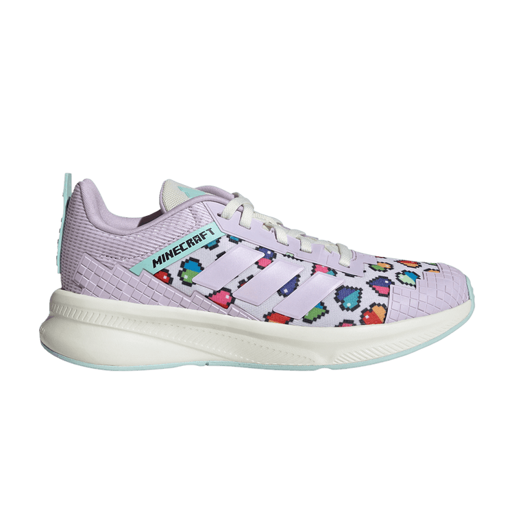 Minecraft x adidas FortaRun 4.0 J 'Ice Lavender Semi Flash Aqua' JR1940