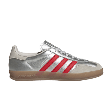 adidas Wmns Gazelle Indoor 'Silver Metallic Better Scarlet Grey'