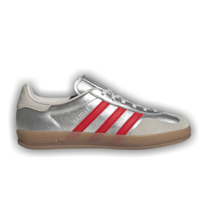 adidas Wmns Gazelle Indoor 'Silver Metallic Better Scarlet Grey'