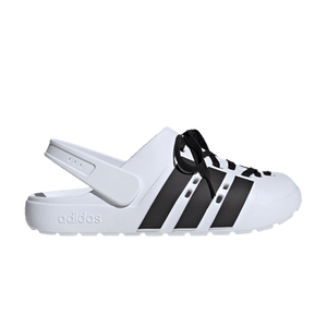 adidas Adilette Clog 2.0 'White Black Laces'
