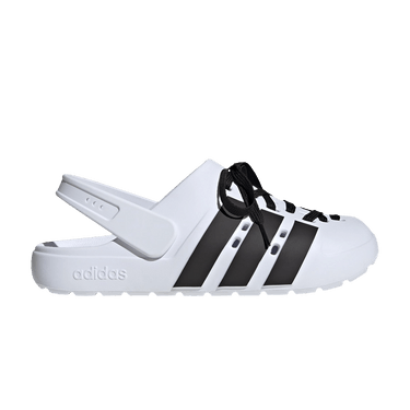 adidas Adilette Clog 2.0 'White Black Laces'
