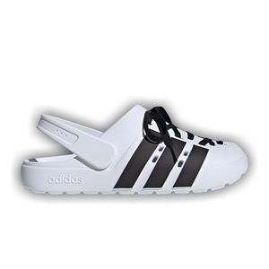 adidas Adilette Clog 2.0 'White Black Laces'