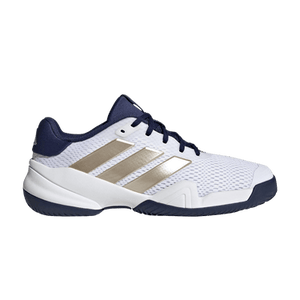 adidas Tennis Barricade Tennis Little Kid 'Cloud White Cyber Metallic Dark Blue'
