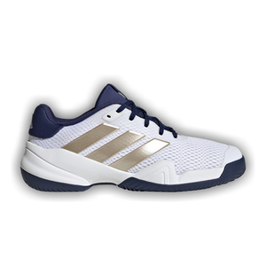 adidas Tennis Barricade Tennis Little Kid 'Cloud White Cyber Metallic Dark Blue'