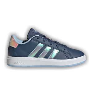 adidas Grand Court Lace K 'Iridescent Stripes - Preloved Ink'