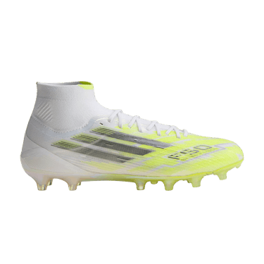 adidas Wmns F50 Sparkfusion Elite Mid FG AG 'Cloud White Iron Metallic Hi-Res Yellow'