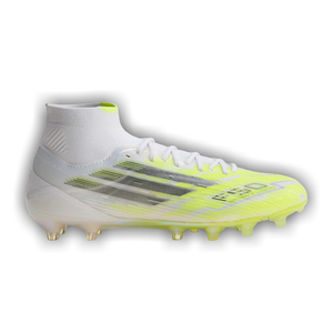 adidas Wmns F50 Sparkfusion Elite Mid FG AG 'Cloud White Iron Metallic Hi-Res Yellow'