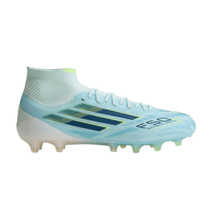 adidas Wmns F50 Sparkfusion Elite Mid FG AG 'Almost Blue Dusky Petrol Hi-Res Yellow'
