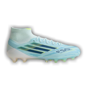 adidas Wmns F50 Sparkfusion Elite Mid FG AG 'Almost Blue Dusky Petrol Hi-Res Yellow'