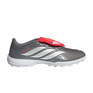 adidas Predator League Fold Over Tongue Turf 'Iron Metallic Zero Metalic Lucid Red'