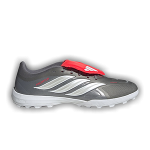 adidas Predator League Fold Over Tongue Turf 'Iron Metallic Zero Metalic Lucid Red'