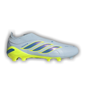 adidas Predator League Laceless Firm Ground GS 'Crystal Sky Ray Blue Team Solar Yellow 2'