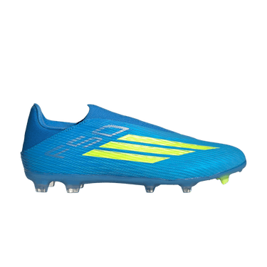 adidas F50 League Laceless FG MG 'Lucid Ray Blue Team Solar Yellow 2 Lucid Aquamarine'