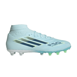 adidas Wmns F50 Sparkfusion League Mid FG AG 'Almost Blue Dusky Petrol Hi-Res Yellow'