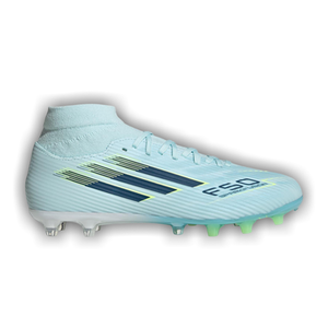 adidas Wmns F50 Sparkfusion League Mid FG AG 'Almost Blue Dusky Petrol Hi-Res Yellow'
