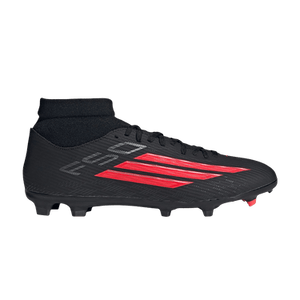 adidas F50 League Mid FG MG 'Core Black Lucid Red'