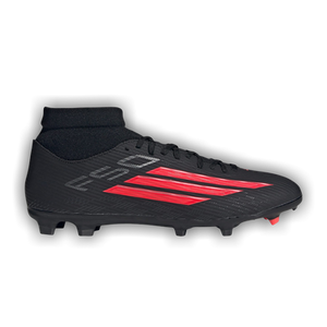 adidas F50 League Mid FG MG 'Core Black Lucid Red'