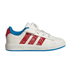 Marvel x adidas Grand Court K 'Spider-Man - Red Web Stripes'