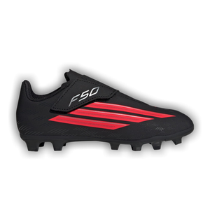 adidas F50 Club FG MG Little Kid 'Core Black Lucid Red'
