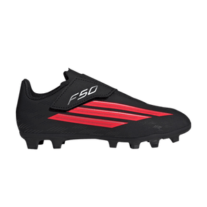 adidas F50 Club FG MG Little Kid 'Core Black Lucid Red'