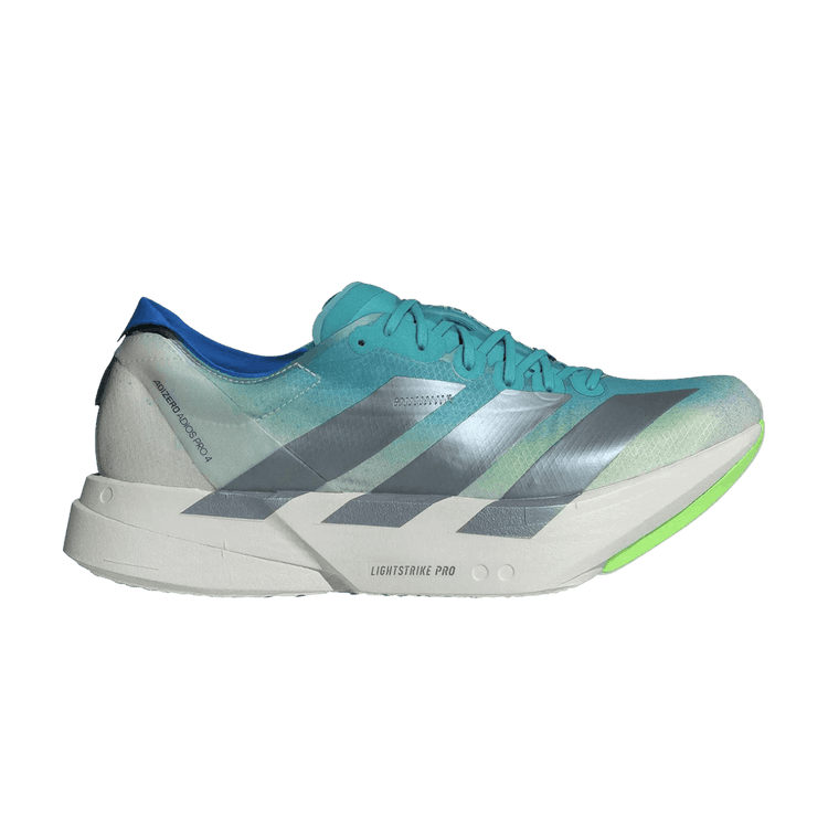 adidas Adizero Adios Pro 4 'Hi-Res Aqua Iron Metallic Grey' JS2579