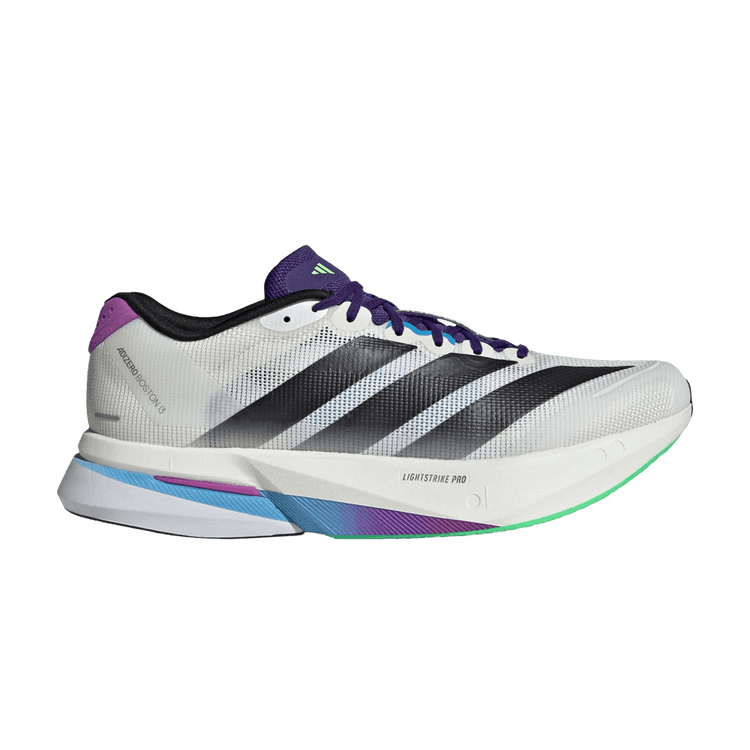 adidas Adizero Boston 13 'Core White Core Black Lime Burst' JS4946
