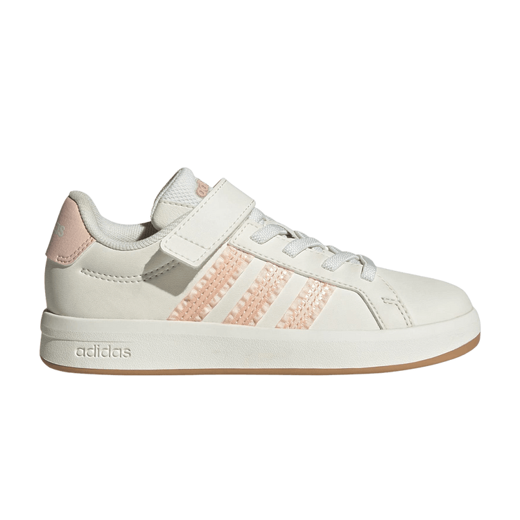 adidas Grand Court 3.0 Little Kid 'Core White Blush Pink Gum' KI2963