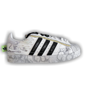 Hellstar x adidas Superstar 2 'White Flame'