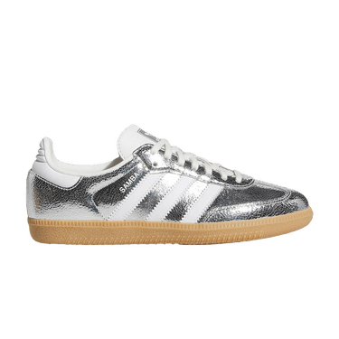 adidas Samba OG Big Kid 'Silver Metallic Cloud White'