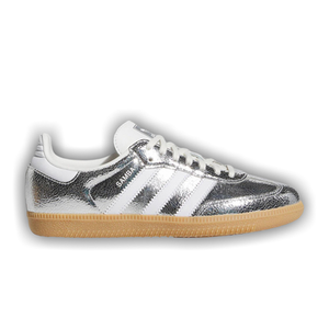 adidas Samba OG Big Kid 'Silver Metallic Cloud White'