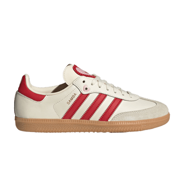 adidas Samba OG J 'Cream White Better Scarlet Gum'