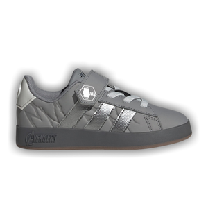 Marvel Avengers x adidas Grand Court Little Kid 'Grey Silver Metallic'