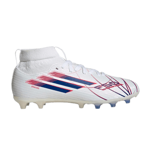 adidas F50 Sparkfusion League Mid FG AG Little Kid 'Cloud White Royal Blue'