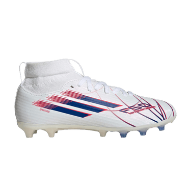 adidas F50 Sparkfusion League Mid FG AG Little Kid 'Cloud White Royal Blue'