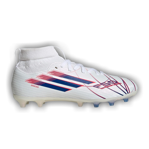 adidas F50 Sparkfusion League Mid FG AG Little Kid 'Cloud White Royal Blue'