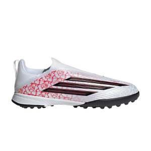 adidas F50 League Laceless TF GS PS 'Cloud White Core Black Lucid Red'