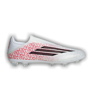 Lamine Yamal x adidas F50 League Laceless FG MG 'White Black Lucid Red'