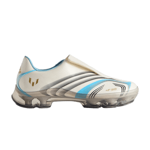 Kith x Messi x adidas F50 Inframe 'Off White Clear Blue Gold' With Trading Card
