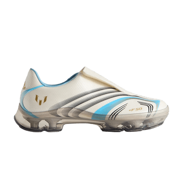 Kith x Messi x adidas F50 Inframe 'Off White Clear Blue Gold' With Trading Card