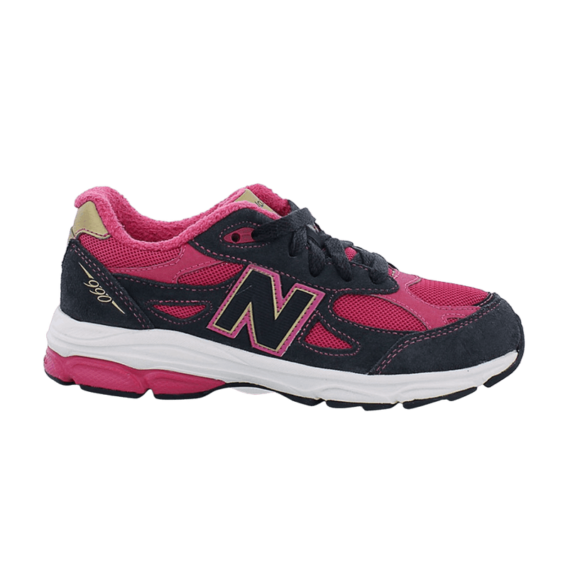 New Balance 990v3 Big Kid 'Black Magnet' KJ990J3G