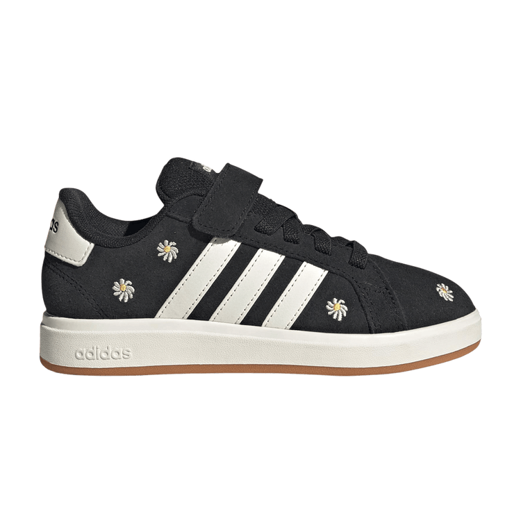 adidas Grand Court 00s Little Kid 'Core Black Off White' KZ8678