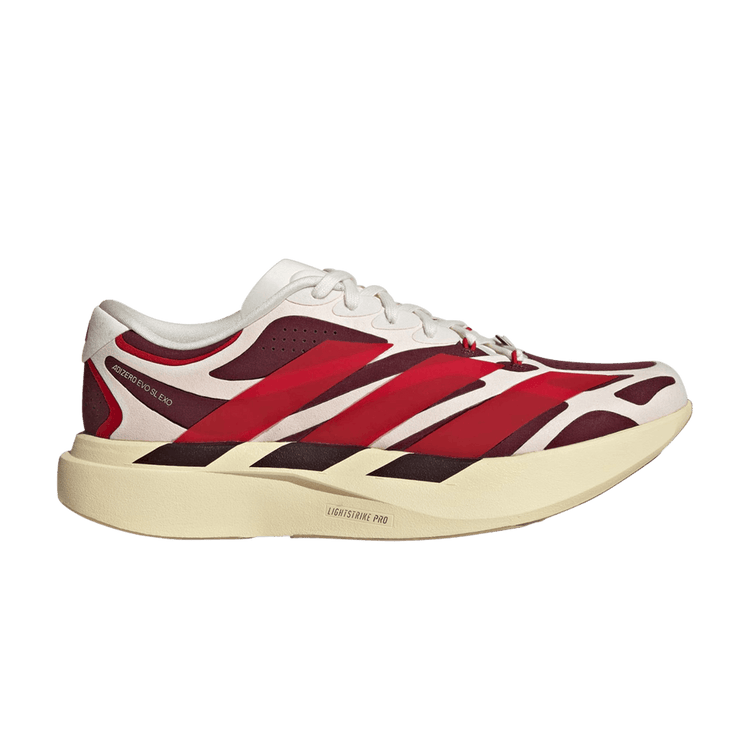 adidas Adizero EVO SL EXO Suede 'Off White Better Scarlet Maroon' KZ9006