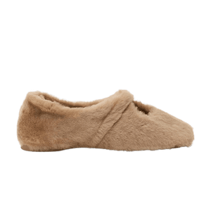 Loewe Wmns Shearling Pebble Soft Ballerina Shoe 'Oak'